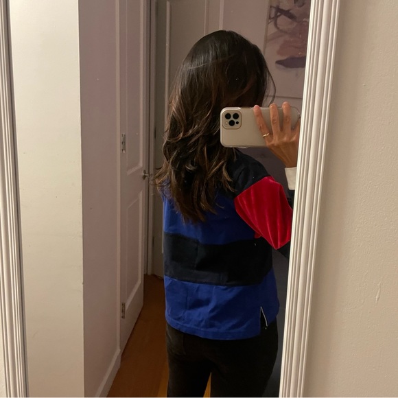 Tommy Hilfiger color block quarter zip/polo - Picture 3 of 4